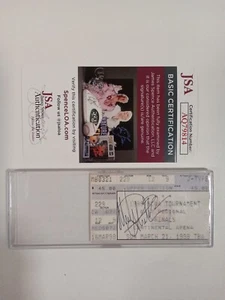 Michael Strahan Signed 1999 NCAA Ticket Stub JSA - Picture 1 of 4