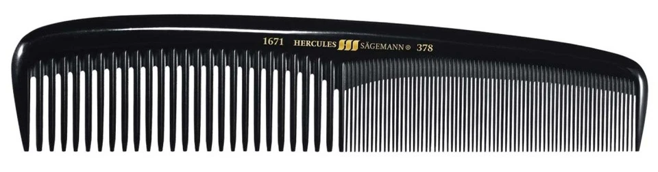 HERCULES 1671-378 7 1/2" Damenkamm mittelstarkes Modell