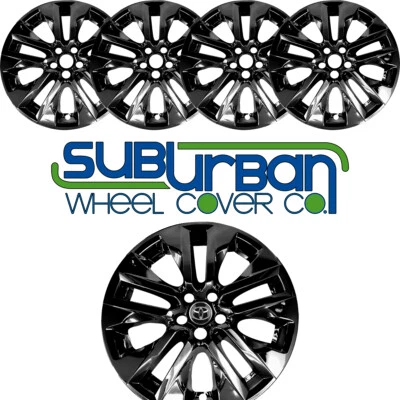 2019-2025 Toyota RAV4 Limited / XLE Premium 9977-GB 19" Gloss Black Wheel Skins - Image 1 of 4