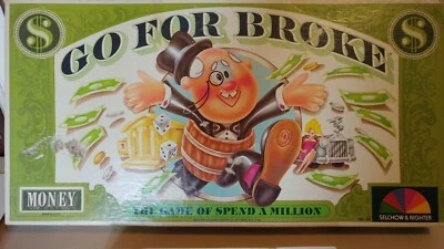 Vintage Go For Broke board game Selchow & Righter 100% Complete - Image 1 of 4