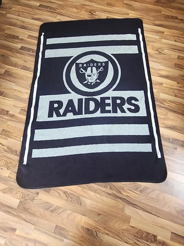 Vintage Oakland Las Vegas Raiders Blanket 80x53 Cover