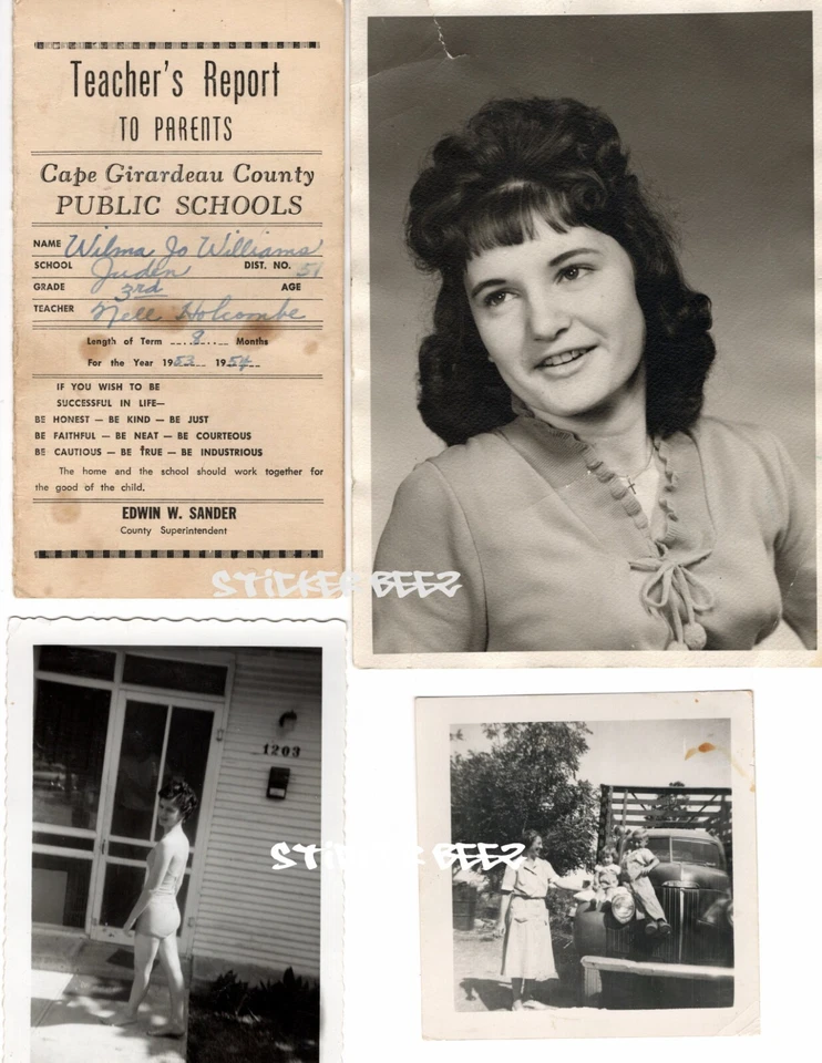 Hoja de collage de suministros de diario basura The Good Old Days álbum de recortes fabricación de tarjetas Foto 1 de 1