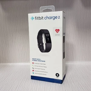 Fitbit Charge 2 Heart Rate + Fitness Wristband - Small Band - Black (FB407SBKS)™ - Picture 1 of 5