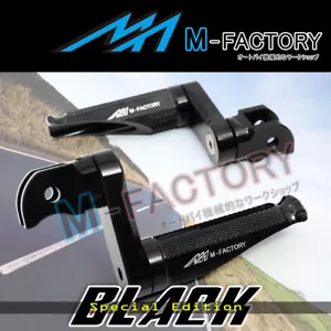 estriberas delanteras ajustables negras Shinobi 40 mm para Honda CB1000 Big One 93 94-96 - Imagen 1 de 6