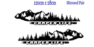 Calcomanía de montaña para autocaravana grande para furgonetas/caravana autocaravana - Imagen 1 de 3