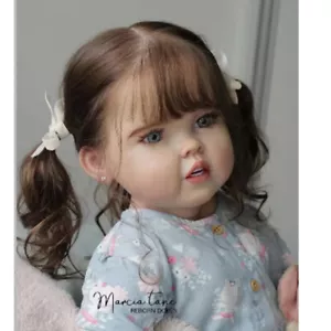 30" Unfinished Reborn Baby Doll Painted Kit DIY with Cloth Body Handmade Gift - Picture 1 of 6