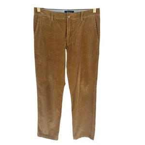 Polo Ralph Lauren Boys Pants 14 Brown Corduroy Straight Wide Wale Soft Preppy - Picture 1 of 13