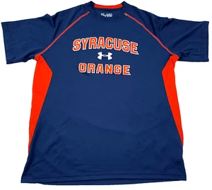 Syracuse Orange Shirt Men Medium Blue Tee Under Armour Performance Training Run - Picture 1 of 9