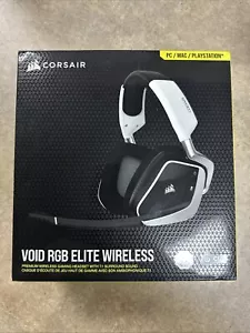 Corsair VOID RGB Elite Wireless Gaming Headset - White - Picture 1 of 3