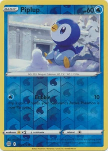 Pokemon - Piplup - 035/172 - Common - Reverse Holo - Sword & Shield - Brilliant  - Picture 1 of 1