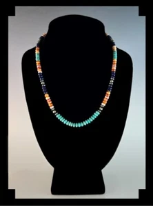 White Fox Creation: Southwest Multi Gemstone Necklace - Picture 1 of 5