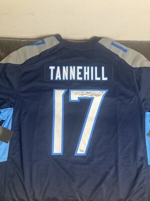Camiseta Nike Ryan Tannehill autografada assinada Tennessee Titans - Fanáticos - Imagem 1 de 4