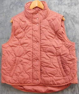 Lou & Grey Puffer Vest Women's M Rose Quilted - Picture 1 of 12