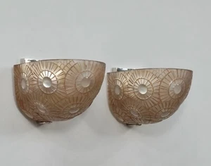 SIMONET FRERES : a pair exceptional French 1930 art deco wall sconces ... France - Picture 1 of 13