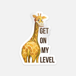 Get On My Level Giraffe Auto Autoaufkleber Vinyl Aufkleber - Bild 1 von 1
