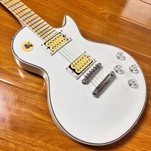 EN STOCK Guitarra Eléctrica LP Blanca 2H Pastillas Abiertas Diapasón Arce Sólido - Imagen 1 de 8