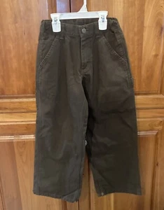 Carhartt JUGEND KINDER JUNGEN GRÖSSE 8 Zimmermannshose dunkelbraun Duck Canvas Latzhose - Bild 1 von 16
