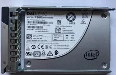 Dell 055J8H Intel S4610 1.92TB SATA 6Gb/s 2.5" Enterprise SSD G12/13 W/Tray - Image 1 of 4