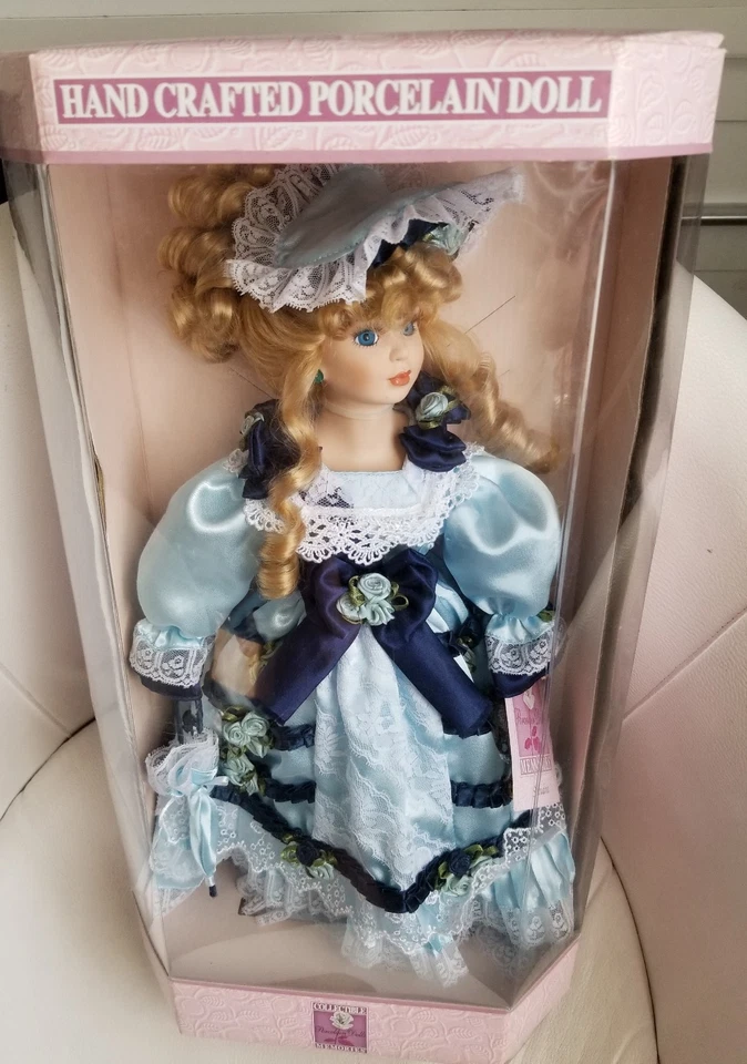 RARE Collectible Memories Edition Vintage Handcrafted Porcelain Doll Sandra