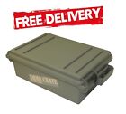Mtm Case-Gard Acr4-18 Ammo Crate Utility Box 12 Gauge Army Green Polypropylene