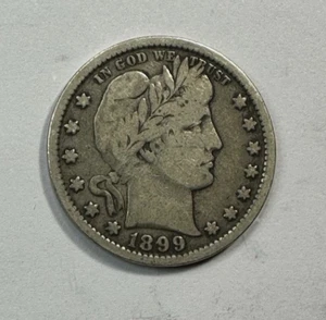 1899 Barber Quarter 0124 F - Picture 1 of 2