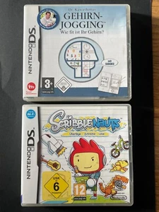 2x Nintendo DS Games Gehirnjogging & Scribble Nauts beide mit OVP + Anleitung - Picture 1 of 4