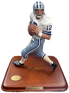 Roger Staubach Cowboys All Star Figurine/Statue 8.5" - Danbury Mint COO Pristine - Picture 1 of 3