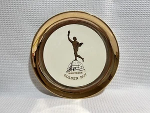 Sammelteller "MANITOBA'S GOLDEN BOY" - Farbe Elfenbein / 22k Gold - 9" - Bild 1 von 21