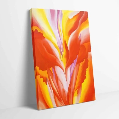 Georgia O'Keeffe Red Canna Stretched Canvas or Unframed Poster Print - Image 1 of 4