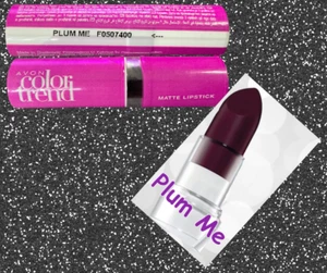 Avon ColorTrend Matte Lipstick PLUM ME discontinued - Picture 1 of 2
