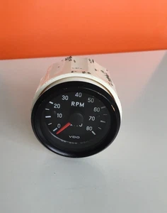 VDO Tachometer GAUGE 8000RPM 12V 52mm Vw Beetle Camper - Picture 1 of 2