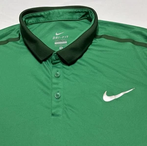 Nike Golf Polo Shirt Green Mens Size Medium *READ *SPOTS - Picture 1 of 10