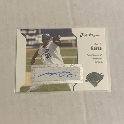 2006 Just Minors Matt Garza Prospect Auto Autograph - Image 1 of 2
