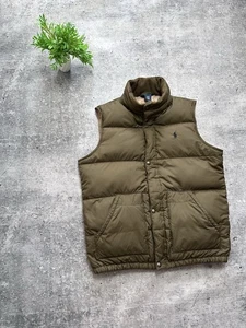 Vintage Polo Ralph Lauren Daunen Puffer Weste Streetwear Y2K Hype Freizeit Herren - Bild 1 von 12