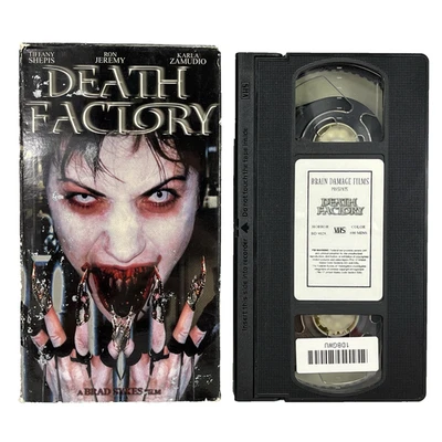 Death Factory Brain Damage Films 2002 VHS Vampire Horror Gore Ron Jeremy - Image 1 of 4