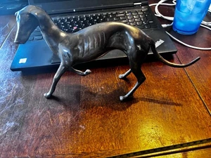 Bronze Greyhound dog figurine vintage - Picture 1 of 3