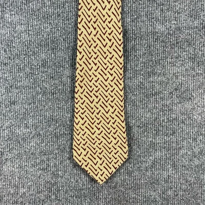 Corbata Polo Ralph Lauren 3 3/4" X 55" Beige/Rojo Espiga 100% Seda Cosida a Mano EE. UU. Foto 1 de 4