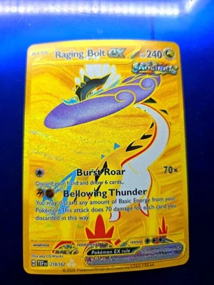 Raging Bolt ex Hyper Rare SV05: Temporal Forces 218/162 NM - Image 1 of 3