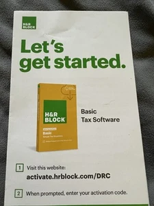H&R Block Tax Software Basic 2022 PC Card - Picture 1 of 2