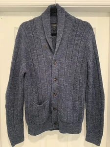 Suéter Cárdigan J Crew Chal Codo Parches Abuelo Preppy Para Hombres Mediano - Imagen 1 de 5