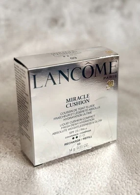 Lancôme Miracle Cushion Refill 03 Beige Pêche SPF23 PA++ Fresh Dewy Hydration - Image 1 of 4