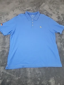 Tommy Bahama Mens Polo Shirt  2XL Short Sleeve Blue - Picture 1 of 6