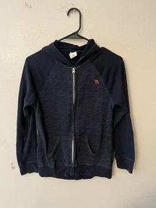 Abercrombie Kids Full Zip Hoodie Youth L/14 Blue With Logo - Picture 1 of 4