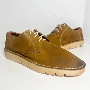 BED STU von ROAN Herren Größe 9 Braun Leder Hawkins Freizeit Oxford Schuh/Sneaker - Bild 1 von 15