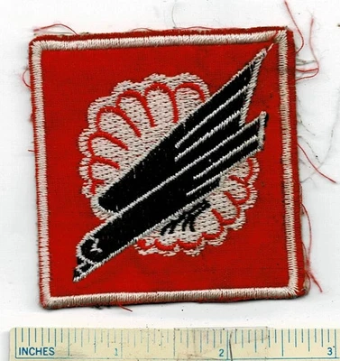 Parche de hombro de la guerra de Vietnam Black Hawks Airborne Batt ARVN Bn nombre del Cuerpo de Estados Unidos Foto 1 de 2
