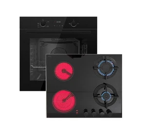 Gasline Herdset Einbaubackofen GB850-FIB + Hybrid Kombi Glas Gas Elektro 60 cm - Bild 1 von 7