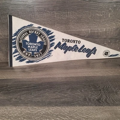 Vintage Rare Logo NHL Toronto Maple Leafs Full Size Pennant - Image 1 of 4