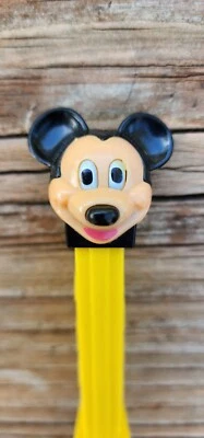 Pez Vintage Mickey Mouse Yellow Stem 49 Footed Dispenser  Hungary - Image 1 of 4