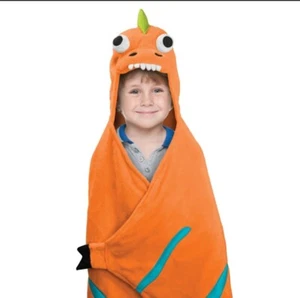 Dino soft Hooded Throw Blanket 27x52 in. - Picture 1 of 3
