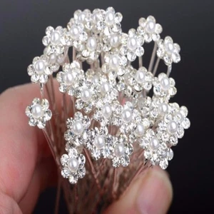20 x Haarnadeln Perlen Haarschmuck Brautschmuck Hochzeit Kommunion Taufe NEU - Bild 1 von 5
